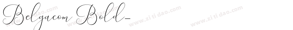 Belgacom Bold字体转换